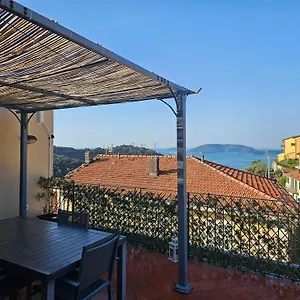 La Terrazza Sul Golfo Dei Poeti Con Vista Mare Pitelli